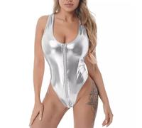 Oxxggkao Comfortable Swimsuit with Metallic Shines Polyester Texture Sports Suitable for Outdoor Travel Beach Women Metallic Shines Polyester Comfortable for Beach Pool Use