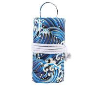 Oxxggkao Compact Oxford Fabric Craft with Detachable Zippered Pocket and Elastic Tool Slots for Knitting Kits Cotton Lnen Knitting Tool Storage Travel Friendly