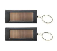 Oxxggkao Compact Solar Keychain Flashlight with SOS Mode Rechargeable LED Light for Camping & Crisis Preparedness Strategic Solar Rechargeable Light