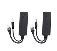 Oxxggkao Compactly Power Over Ethernet Splitter 48V to 12V 1.2A Output Ethernet Power Adapter for Security Cameras Bridge 10/100Mbps Ethernet Power Splitter