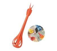 Oxxggkao Compacts 2 in 1 Eggs Beater and Food Tongs with Ergonomic Handle Eggs Whisk Bread Clip Kitchen Cooking Tool Baking Accessory