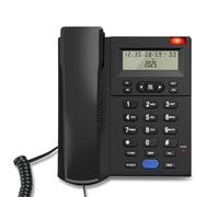 Oxxggkao Corded Telephone Basic Landline Phone for Seniors Analog Home with Call Display Small Desk Guest Room Telephone Corded Landline for Home Use