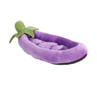 Oxxggkao Cozy Plush Pet Nest Bed with Removable Mat for Puppies and Cats, Bottom & Breathable Design Soft Pets for Small Crystal Fleece Pattern Plush Cushions Sleep Pad