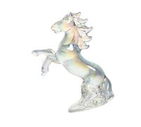 Oxxggkao Crystal Horse Statues Realistic Animal Art Figurines Collections Ornament Standing for Home Decors Crystal Statues Realistic Animal Art Collections Ornament