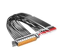 Oxxggkao DB15 DB25 Serials Cable Panel Mount Cable Metal Texture Suitable for Industrial Equipment and Automation Systems Server Connection