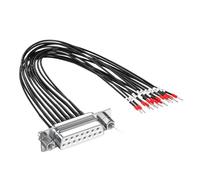 Oxxggkao DB15 DB25 Serials Cable Panel Mount Cable Metal Texture Suitable for Industrial Equipment and Automation Systems Server Connection