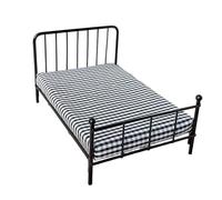 Oxxggkao Detailed Full Bed 1: 12 Scale Tiny Bedroom Design for Collector Houses Realistic Double Bed Model