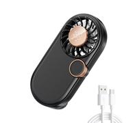 Oxxggkao Digital Display USB Fan Space Saving Offering Continuous Speed Changes Comfortable Hold Hand Tiny Portable Pocket