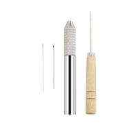 Oxxggkao Doll Hair Rooting Device Rooted Needle Wood Handle Design Transplanting Tool for Beginners Expert Crafting Use Doll Rooting Tool