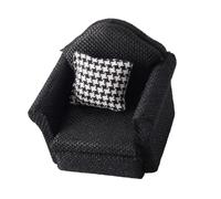 Oxxggkao Dollhouses Linen Plush Miniature Single Sofa Model Function for Toyhouse Accessories Doll-house Accessories