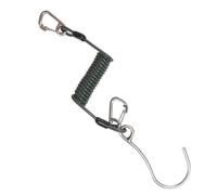 Oxxggkao Double Head Dives Reef Rafting Hook Stainless Steel Reef Hooks with Spirals Coil Lanyard & Quickly Release Buckles Scubas Diving Drift Reef Flows Hook