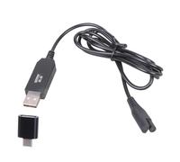 Oxxggkao Double Input USB Type C Power Cord for Cordless Water Flosser Charging 3V 100mA 1.2 Meter Portable Design Chargers Cable Type C Adapters