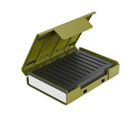 Oxxggkao Durability Hard Disk Storage Box Fit 4x2.5Inch or 1x3.5Inch Drives Holder or for 10pc Disk for Travel Organization External HDDs Enclosure