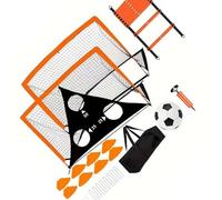 Oxxggkao Duty Foldable Soccer Goal Construction with Triple Layer Polyester and Metal Joints Suitable for All Age Group Players Football Goal Firing Game