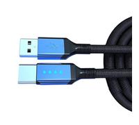 Oxxggkao Duty USB C Cable Fast Charging Supports Auto Stop Function and Visual Light Suitable for Laptop Rapid Charging Cord