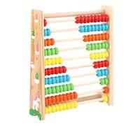 Oxxggkao Educational 10 Row Calculation Frame Toy for Children to Learn Basic Math Concepts Through Play Wooden Counting Frame