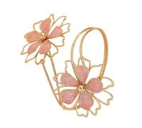 Oxxggkao Elegant Floral Kirsite Bangle Asymmetric Artistry Lightweight & Versatile for Stylish Occasions Multifunctional Art Deco Arm Jewelry