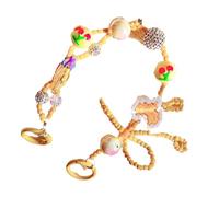 Oxxggkao Elegant Handmade Beaded Keychain Pendant Mobilephone Chain Strap Fashion Cellphone Rope Women Telephone Lanyard Jewelry Crystal Wrist Strap