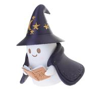 Oxxggkao Enchanting Ghostly Reader Nightlight Soft LED Illuminating Halloween Shelf Decors Resins Craft Lamp Book Lover Gift Warm Light Book Lover Gift