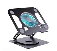 Oxxggkao Ergonomic Laptop Risers Featuring Independents Fan And Blue Light Switches For Devices Up To 15.9 Inches Height Adjustable Stand