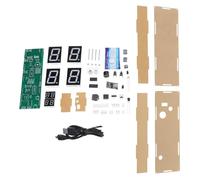 Oxxggkao ESP8266 Networked 8 Digit Digital Tube Clock Set with Mobile Controller & Auto Dimming Home 8 Digit LED Display Clock Soldering Project Set