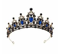 Oxxggkao Ethnic Metal Crowns for Adult Women Wedding Headpiece Crystal Headband Hairband Festival Crowns New Year Headwear Gift Bridal Crown