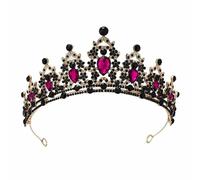 Oxxggkao Ethnic Metal Crowns for Adult Women Wedding Headpiece Crystal Headband Hairband Festival Crowns New Year Headwear Gift Bridal Crown