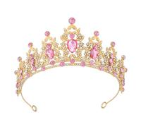 Oxxggkao Ethnic Metal Crowns for Adult Women Wedding Headpiece Crystal Headband Hairband Festival Crowns New Year Headwear Gift Bridal Crown