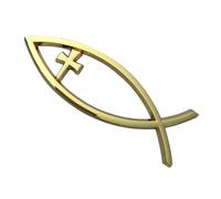 Oxxggkao Faith Inspired Car Window Stickers Ichthys Fish Designs Adhesive Savior Fish Stickers For Laptops & Home Appliances Car Badge