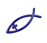 Oxxggkao Faith Inspired Car Window Stickers Ichthys Fish Designs Adhesive Savior Fish Stickers For Laptops & Home Appliances Car Badge