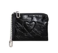 Oxxggkao Fashionable Tiny PU Leather Change Purse with Coin Pocket and Secure Zippers Perfect for Travel and Daily Use Small Pu Leather Wallet for Women