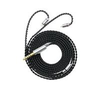Oxxggkao Flexible 4 Strands Black Monocrystalline Coppered Silver Plated Auditory Cable for Long Time Use Auditory Cable Anti Interference for Headphones