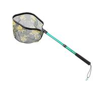 Oxxggkao Flexible Fishing Landing Net with Pliable Frame and Slip Resistant Telescopic Grip for Consistent Fish Seize Vessel Fishing Net