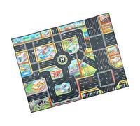 Oxxggkao Foldable Mat For Safe Educational Travel Rug With Road Signs For Early Cognitive Development Imaginative Play City Rug