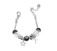 Oxxggkao Fully Adjustable Length Necklace Five Point Star Crucifix Charm Zn Alloy Lightweight for Girlfriends Teens Party Wristband