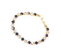 Oxxggkao Geometric Pattern Cubic Zirconia Tennis Gold Plated Copper Chain Wristband Wrist Accessory for Women Men Square Zirconia