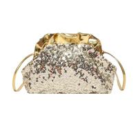Oxxggkao Glittering Evening Purse Handbag PU Leather Shoulder Bag Ideal for Proms Dinners and Luxury Fashion Accessories Women ' s PU Bag with Sequins
