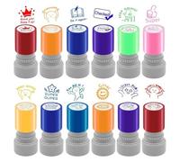 Oxxggkao Grading Seals Collection 12 Different Designs for Classroom Assessment and Parent Communication English Teacher Seals