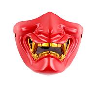 Oxxggkao Half Face Evil Face Cover Masquerade Ball Party Halloween War Game Cosplay Costume Accessory Halloween For Adults