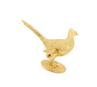 Oxxggkao Handcrafted Long Tail Pheasants Brasses Pull Handle Chinese Bird Shape Brasses Knobs Elegant Decorative Pull Handle Chinese Styles Cabinet Knob