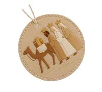 Oxxggkao Handmade Felted Nativity Scene Ornament Set With Instructions Religious Themed Embroidery Craft For Christmas Decoration Felt Nativity Scene Set