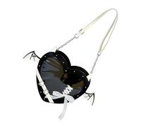 Oxxggkao Heart Shape Itabag For Pin Display Lovely Shoulder Bag Fashion Dating Japanese Styles Crossbody Sweet Bows Shoulder Lovely Dating Teens Japanese Crossbody