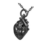 Oxxggkao Hidden Compartment Heart Structure Jar Chain Rustless Pet Cenotaph Jewelry for Debris Modifiable Chain Artifact Jewelry Rustless Charm