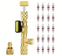 Oxxggkao High Efficiency HVAC Cores Extractor Tool Build In Vacuums Port For R410A Refrigeration Systems 20 Included Quick HVAC Valves Removal Set