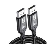 Oxxggkao High-Speed DP16K Cable 16K 8K @ 60Hz 4K240Hz Tear-Resistant Multi-Device Double Channel Professional Cable Channel Connection Widely Woven Conduit Wire