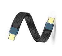 Oxxggkao High Speeded 240W USB C Charging Cable 8K Resolution Video 13cm Portable Design E Mark Chip For Laptops Gaming High Speeded Data Synchronization Charging Cable