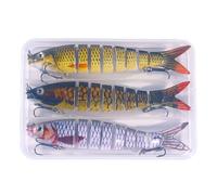 Oxxggkao High Strengths Slow Sinking Baits Features Flexible Tail and Double Hook Fishing Accessory Realistic Fishing Lures