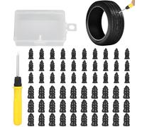 Oxxggkao Identity Repair Tire Outlet Set with Twist Plan 30+30 Outlets and Driver for Immediate Puncture Fix Vacuum Tire Outlet Repair Set