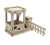 Oxxggkao Interactive Automatic Barrier Gate Science Project Toy with Intelligent Detection for Kids Creation Hand Skill Exercise Educational Building Toy