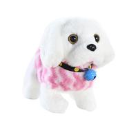 Oxxggkao Interactive Electric Plush Toy Dog Moves Forward Backward and Wag Tail for Children Realistic Pet Preschool Play Toy